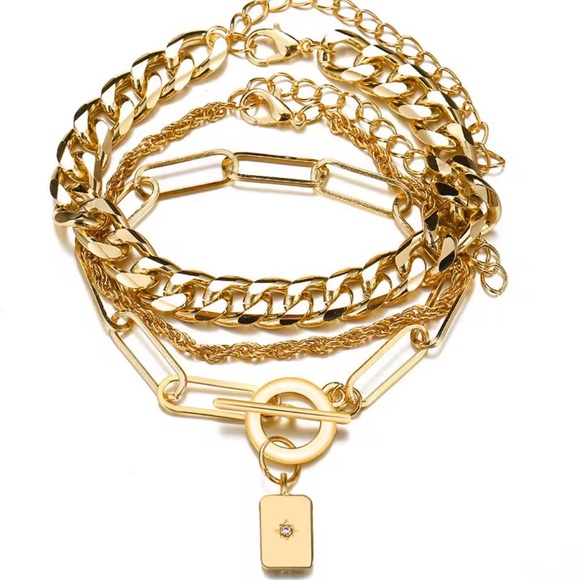 Zara Jewelry - Jewels Galaxy stunning gold plated 
3x set